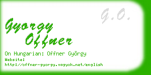 gyorgy offner business card