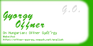 gyorgy offner business card